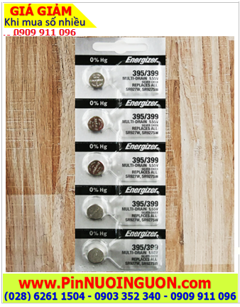 COMBO 01vỉ 5viên Energizer SR927SW-Pin 395 Silver Oxide 1.55v chính hãng |TẠM HẾT HÀNG